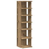 Shoe Cabinet Artisan Oak 28x27x102 cm Engineered Wood 856666
