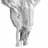 Bull Skull Silver 53 x 11 x 40 cm Aluminium 42000131