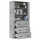 Highboard Concrete Grey Engineered Wood 3185395