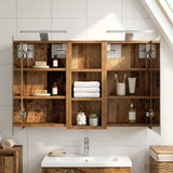 Bathroom Cabinet Set 3 pcs 80 x 10.5 x 50 cm Engineered wood 3403662