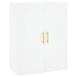 Highboard White 69.5x34x180 cm Engineered Wood 3196003