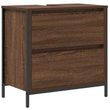 Bathroom Furniture Set with Shelf 5 pcs Brown 76.5 x 35 x 95 cm 3328373