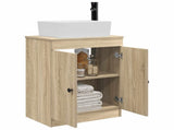 Bathroom Vanity with Sink Sonoma Oak 54 x 35 x 83 cm 890132