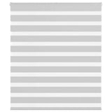 Zebra Blind Light Grey 125x100 cm Fabric Width 120.9 cm Polyester 4014422