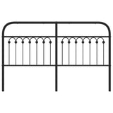 Metal Replace Headboard Black 150 cm 376634