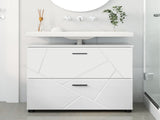 Bathroom Cabinet with Drawer High Gloss White 76.5 x 35 x 64 cm 883298