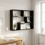 Wall Shelf Wall-Mounted Black Oak 95 x 20 x 69.5 cm 8012141