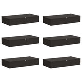 Storage Box 6 pcs Anthracite 100 x 50 x 18 cm Non-woven fabric 42024598
