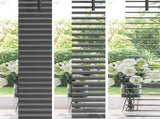 Venetian Blind Silver Grey 150 x 160 cm 25 mm PVC 42003692