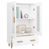 Highboard White 70x31x115 cm Engineered Wood 812546