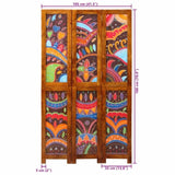 Room Divider Honey Brown 105 x 1.5 x 180 cm Solid Acacia Wood 4016530