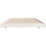 Bed Frame without Mattress White 80x200 cm Solid Wood Pine 823500