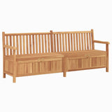 Garden Storage Bench Brown 228 x 60 x 90 cm Solid teak wood 42001962