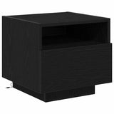 Bedside Cabinet 2 pcs Black Oak 40 x 39 x 37 cm Engineered Wood 863071