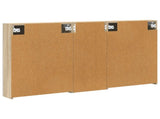 Bathroom Cabinet Set 3 pcs 130 x 14.5 x 70 cm Engineered wood 3403762