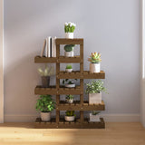 Plant Stand Honey Brown 85x25x109.5 cm Solid Wood Pine 822090