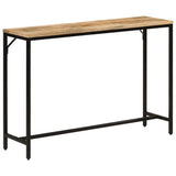 Console Table 110x30x75 cm Solid Rough Mango Wood and Iron 372726