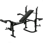 Folding Weight Bench Dumbbell Barbell Set Home Gym 270166