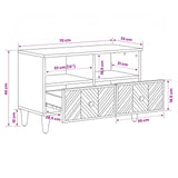 Storage Cabinets Brown 70 x 33.5 x 46 cm Solid Mango Wood 4018917
