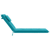 Sunlounger Cushion GEMERT 100% Polyester Turquoise 947541