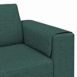 Sofa Set 3 pcs Dark green Fabric 3335116