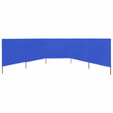 5-panel Wind Screen Fabric 600x80 cm Azure Blue 47159