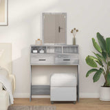 Dressing Table Grey Sonoma 79 x 41 x 140 cm Engineered Wood 865141