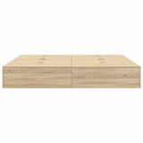 Storage Bed Frame Sonoma Oak 200 x 200 cm Engineered Wood 3335359