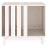 Dog House White 70x50x62 cm Solid Wood Pine 822482