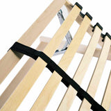 Slatted Bed Base Brown 80 x 190 cm Solid Beech Wood 42015239