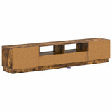 5 Piece LED TV Cabinet Smoked Oak Engineered Wood 3416845