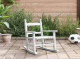 Rocking Chair for Children White Solid Wood Poplar 4008881