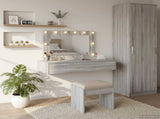 Dressing Table Grey 100 x 40 x 70 cm Engineered Wood 865240