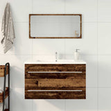 Bathroom Sink Cabinet Old Wood 80x38.5x48 cm Engineered Wood 862533