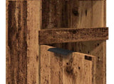 Bathroom Cabinet Old Wood 32x34x188.5 cm Engineered Wood 856943