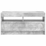 LED TV Cabinet Concrete Grey Engineered Wood 897878
