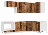 Kitchen Unit LYON 8 pcs Old Wood Engineered Wood 3438437