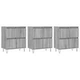 Sideboards 3 pcs Grey Sonoma Engineered Wood 3190203