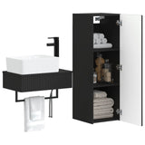 Bathroom Furniture Set 2 pcs Black 33 x 34.5 x 100 cm 3406104