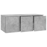 TV Cabinet Concrete Grey 80x34x30 cm Engineered Wood 801863