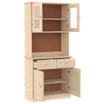 Highboard ALTA 77x35x165 cm Solid Wood Pine 3187773