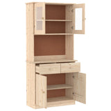 Highboard ALTA 77x35x165 cm Solid Wood Pine 3187773