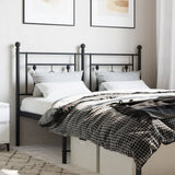 Metal Replace Headboard Black 140 cm 374372