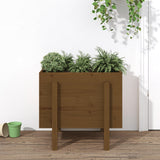 Garden Planter Honey Brown 62x50x57 cm Solid Wood Pine 825208