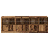 LED Sideboard Old Wood 202 x 37 x 67 cm Engineered Wood 3333112