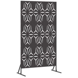 Privacy Screen Black 100 x 50 x 180 cm Steel 868584