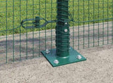 Welded Wire Fence with Concrete Base 10 x 0.8 m 3352397