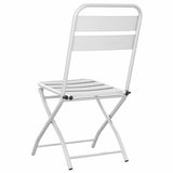 Garden Folding Chair Folding 2 pcs White 42 x 52 x82cm 42002938