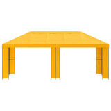 Garden Gazebo 6 x 3 m Yellow Polyester and Steel 190 3376014