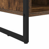 Shoe Cabinet Smoke Oak 60 x 35 x 44 cm Engineered Wood 886458